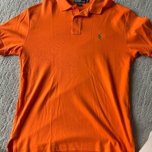 Ralph Lauren Orange Polo with Green Pony